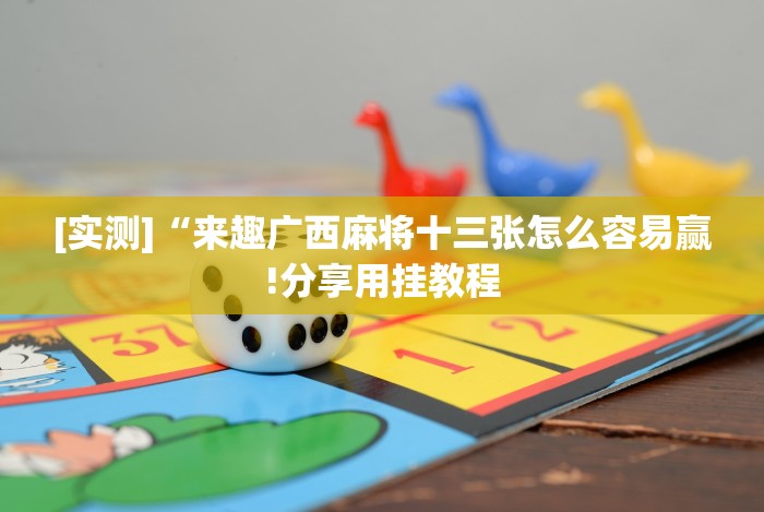 [实测]“来趣广西麻将十三张怎么容易赢!分享用挂教程