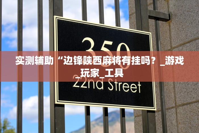 实测辅助“边锋陕西麻将有挂吗？_游戏_玩家_工具