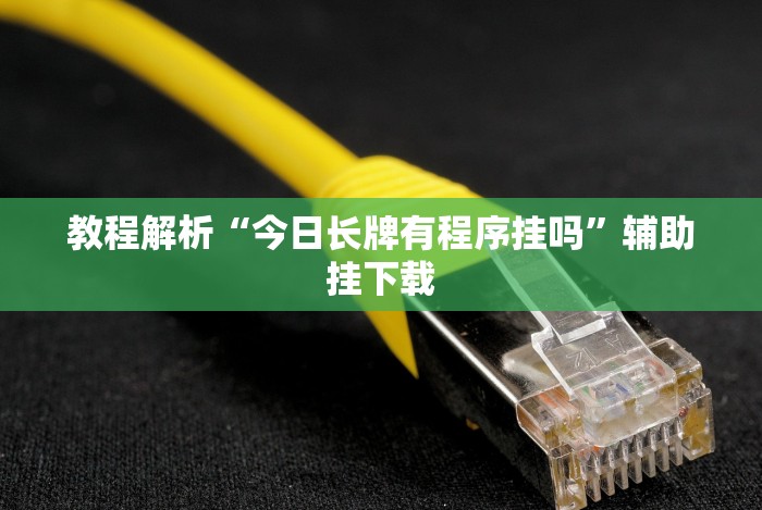 教程解析“今日长牌有程序挂吗”辅助挂下载 教程解析“今日长牌有程序挂吗”辅助挂下载