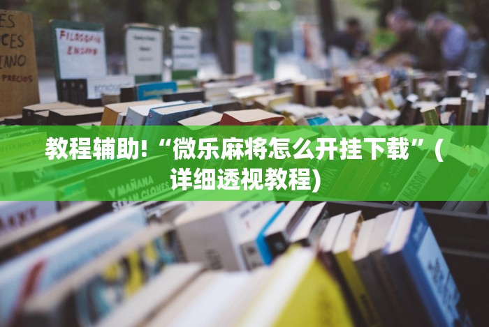 教程辅助!“微乐麻将怎么开挂下载”(详细透视教程)