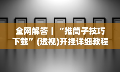 全网解答｜“推筒子技巧下载”(透视)开挂详细教程