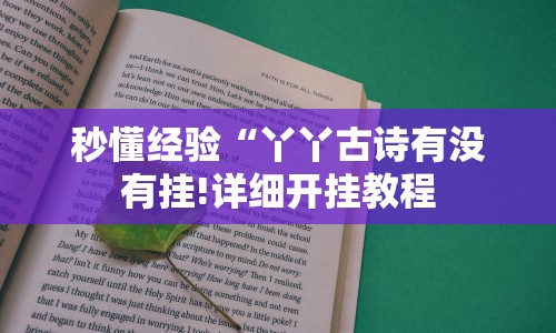 秒懂经验“丫丫古诗有没有挂!详细开挂教程